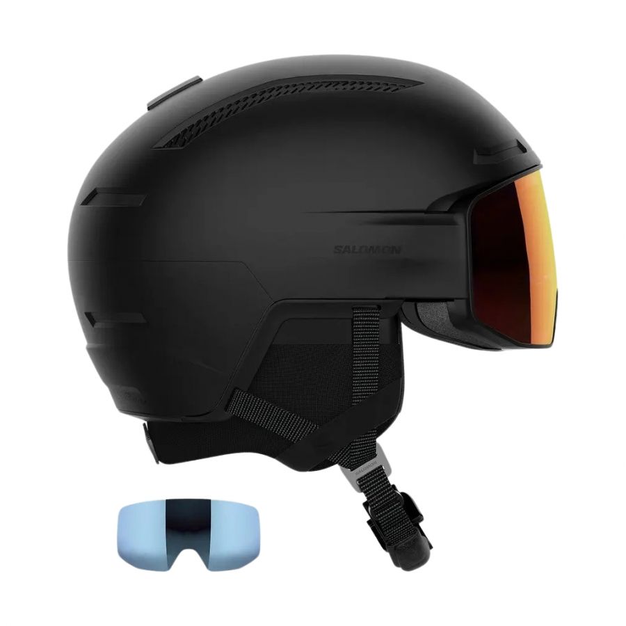 Salomon Driver Prime Sigma Plus, Skihelm mit Visir, schwarz