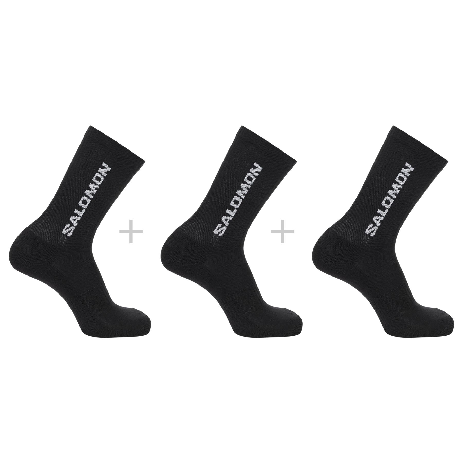 Salomon Everyday Crew, Socken, 3-pack, schwarz