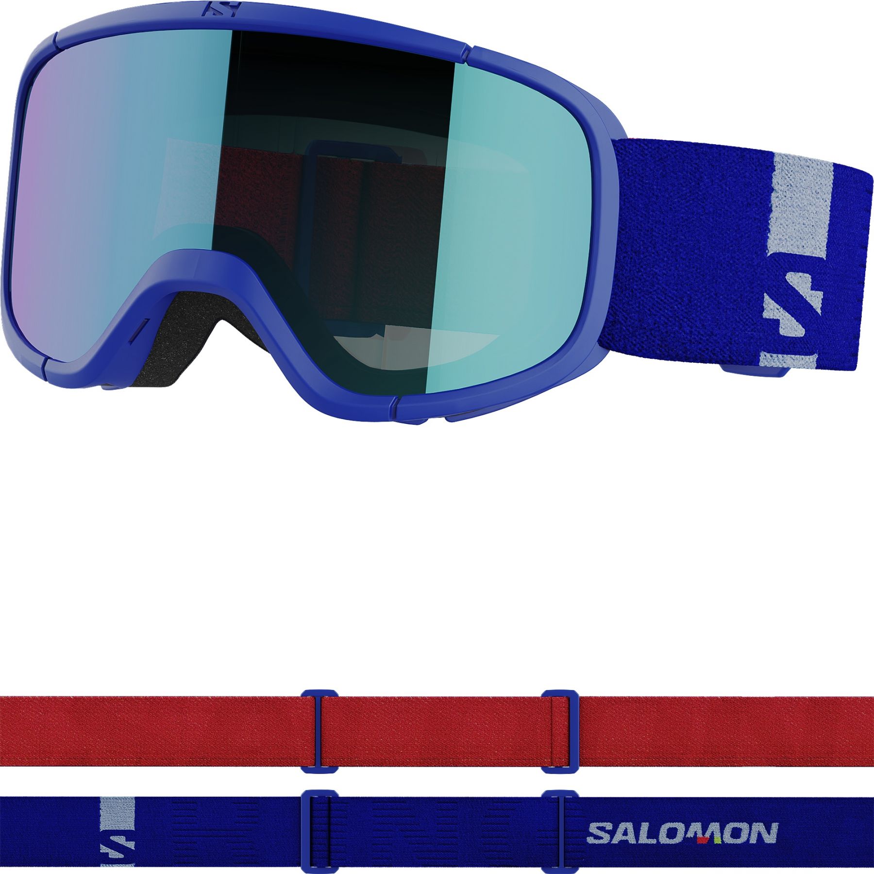Salomon Lumi, Skibrille, Junior, blau