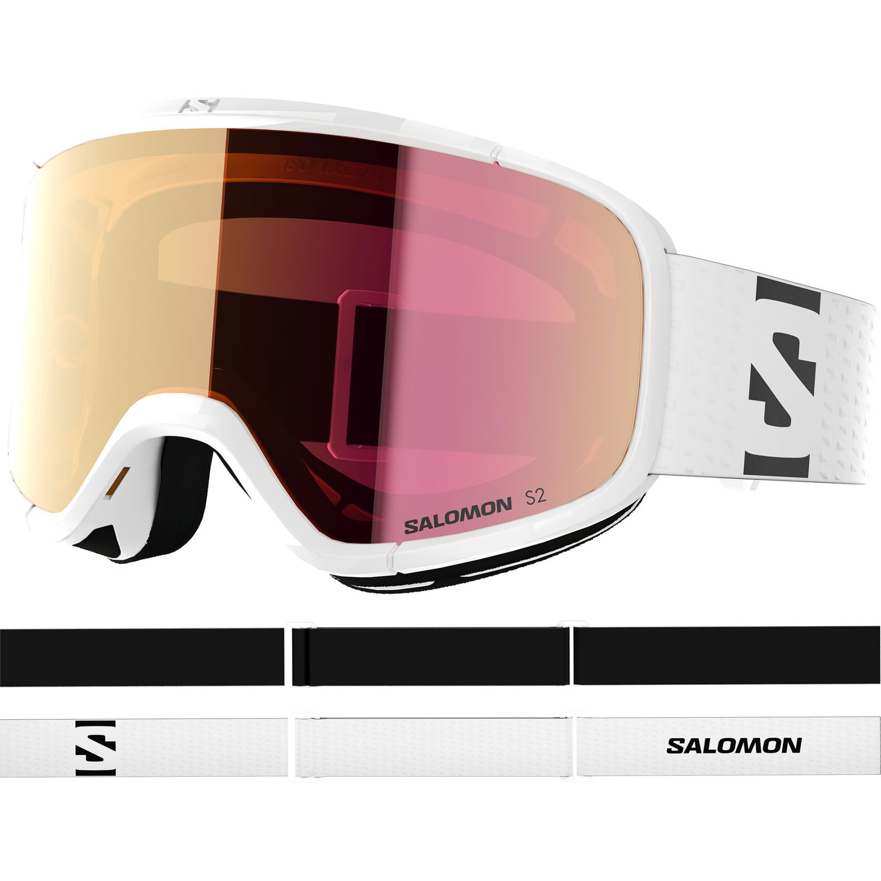 Salomon Lumi, Skibrille, Junior, weiß