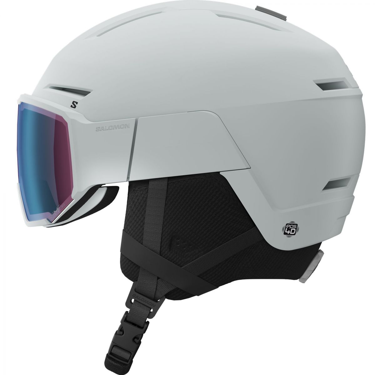 Salomon Osmo Pro Sigma Photo, Skihelm mit Visier, hellblau