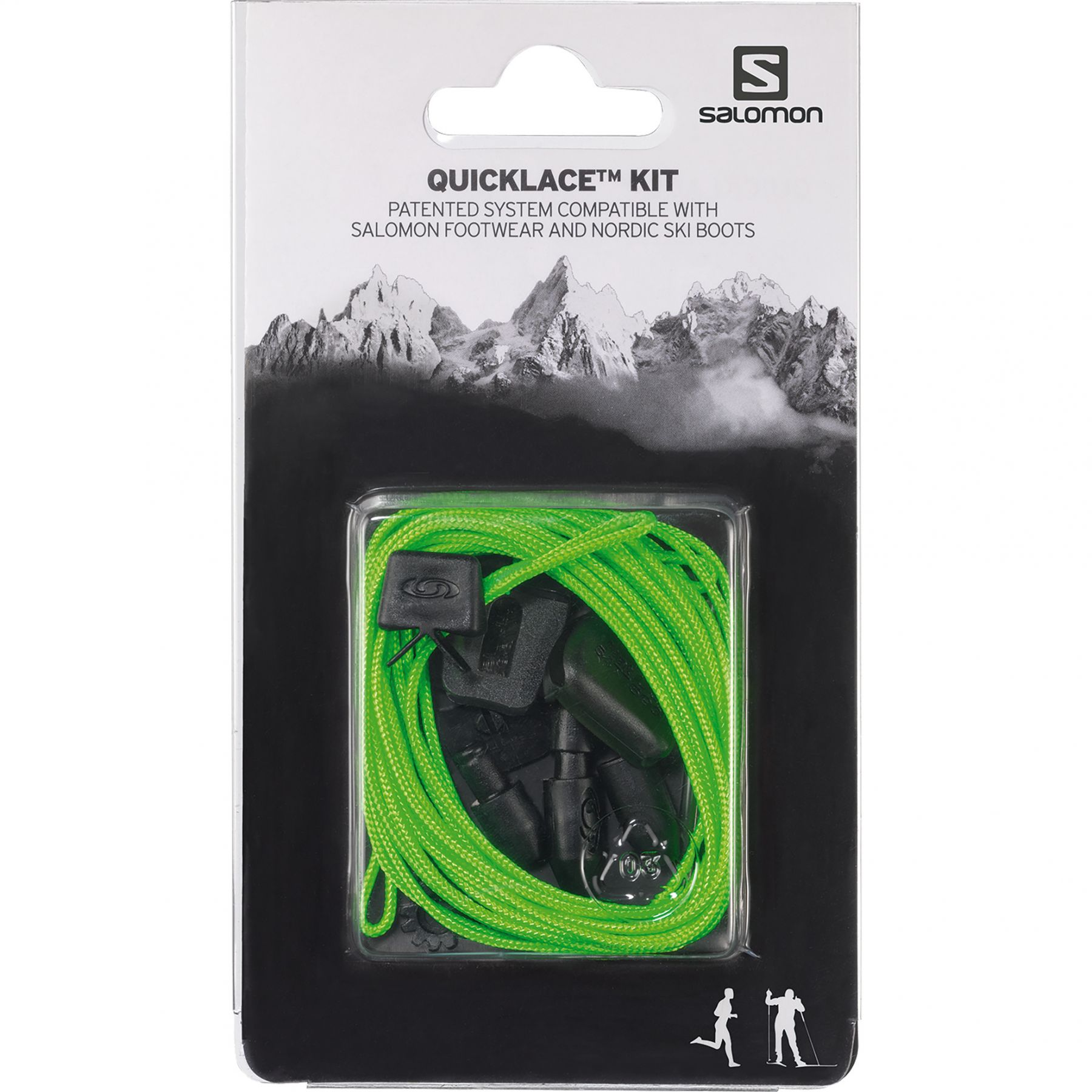 Salomon Quicklace Kit, Schnürsenkel, grün
