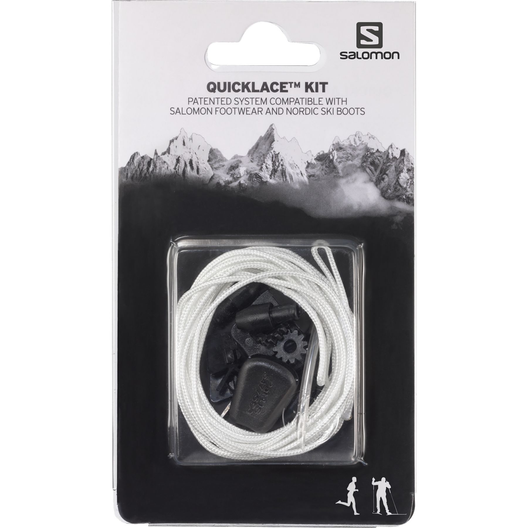 Salomon Quicklace Kit, Schnürsenkel, weiß