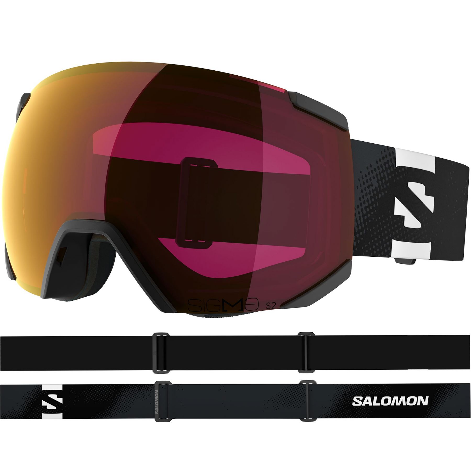 Salomon Radium Sigma, Skibrille, schwarz