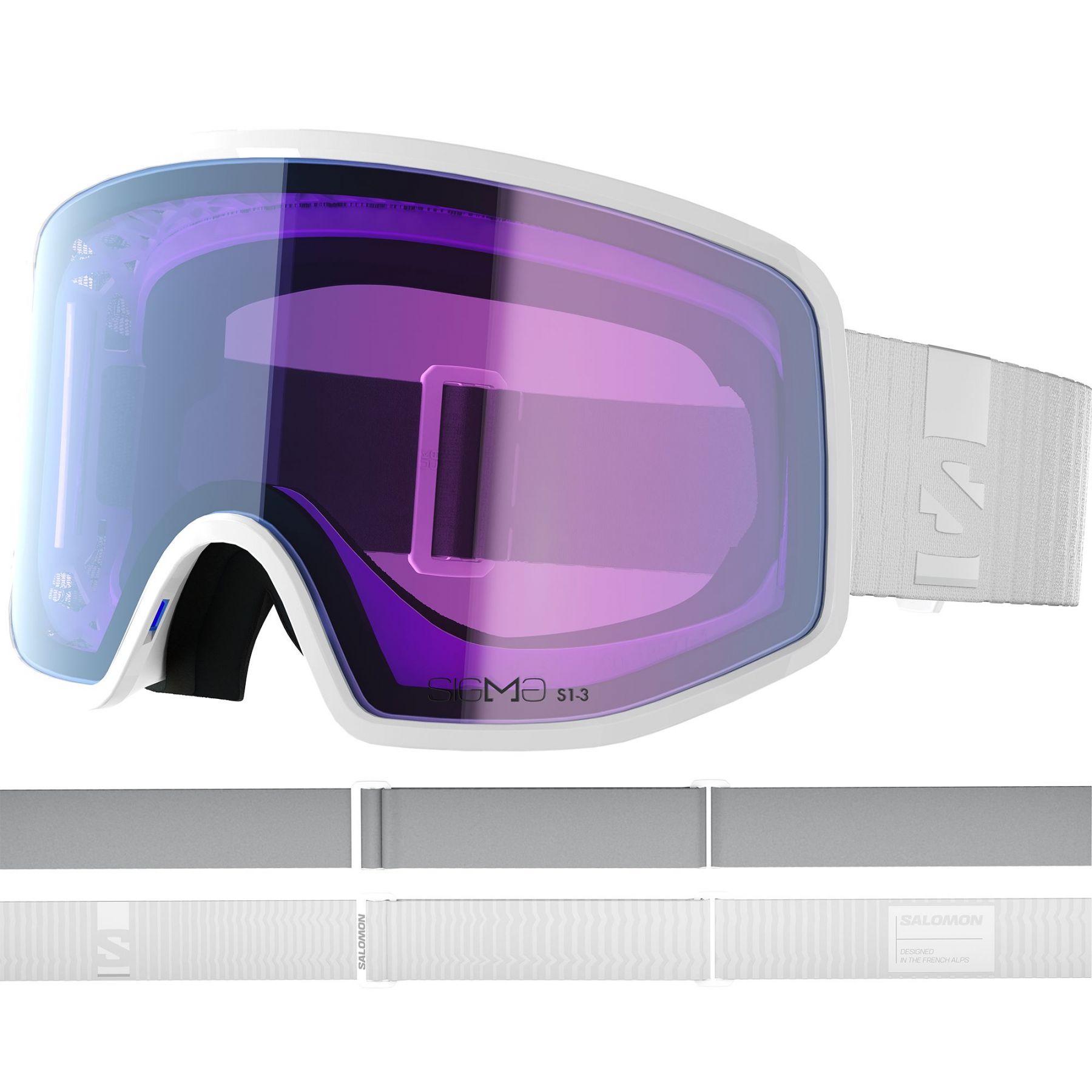 Salomon Sentry Pro OTG Sigma Photo, Skibrille, weiß