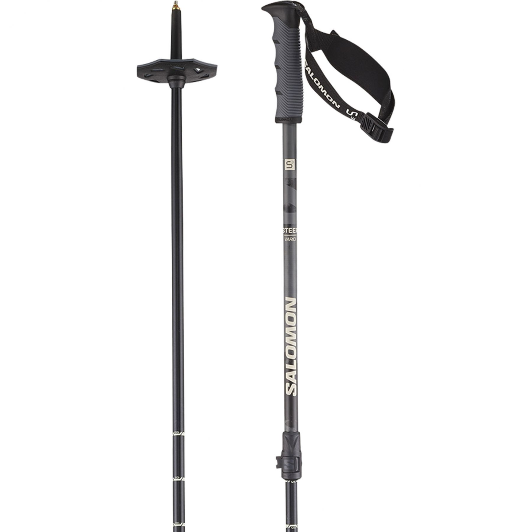 Salomon Steep Vario S3, Skistöcke, schwarz