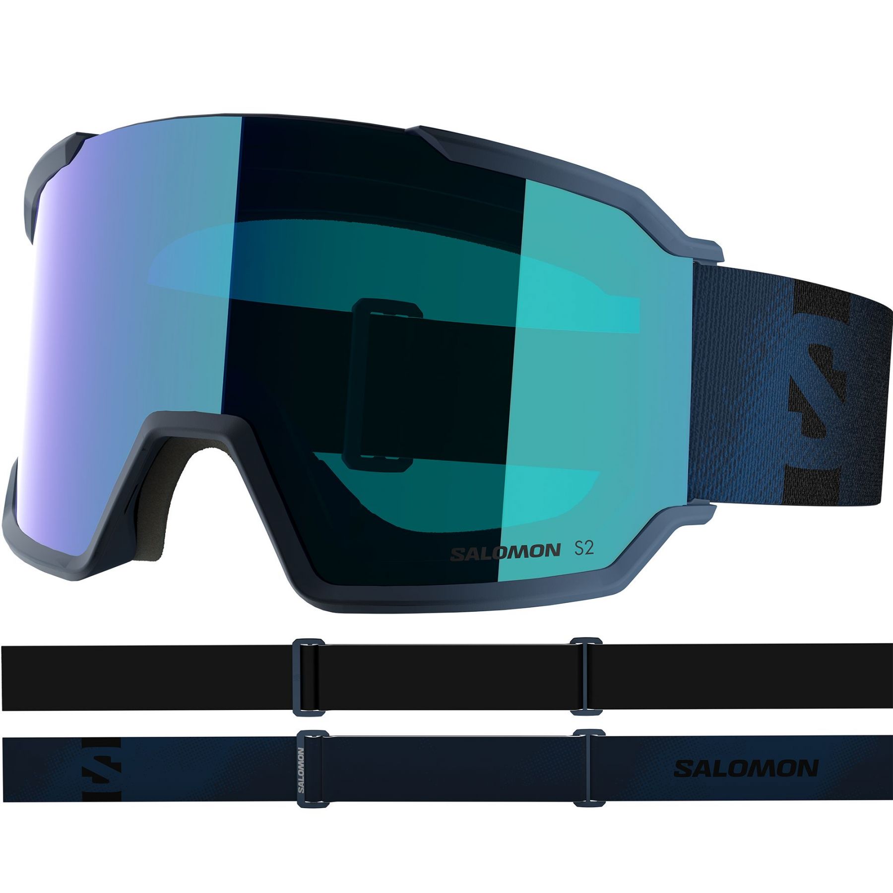 Salomon S/View 3, Skibrille, dunkelblau