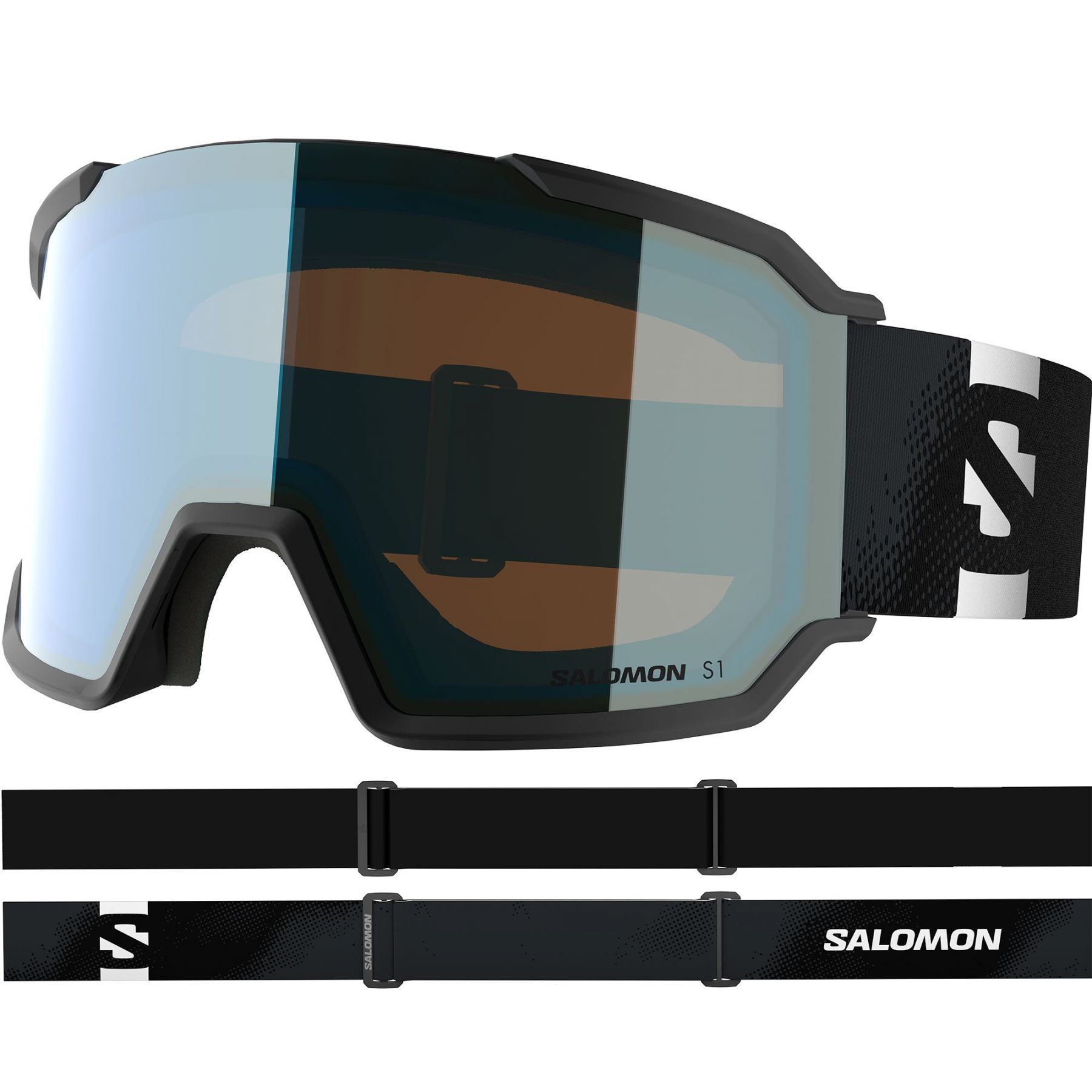 Salomon S/View 3, Skibrille, schwarz