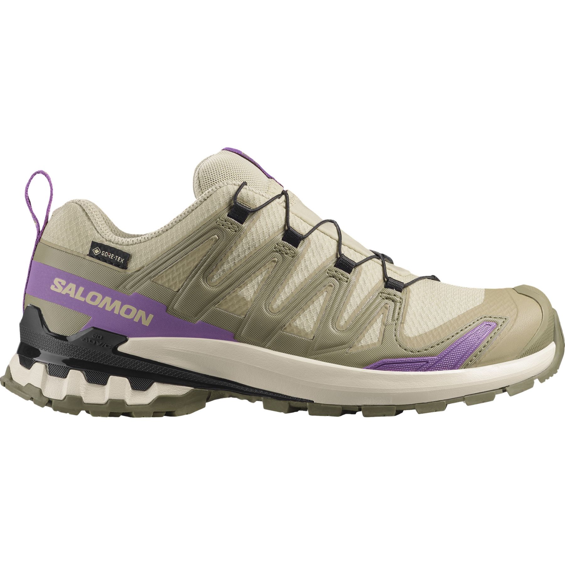 Salomon XA PRO 3D V9 GTX, Trailschuhe, Damen, grün/lila