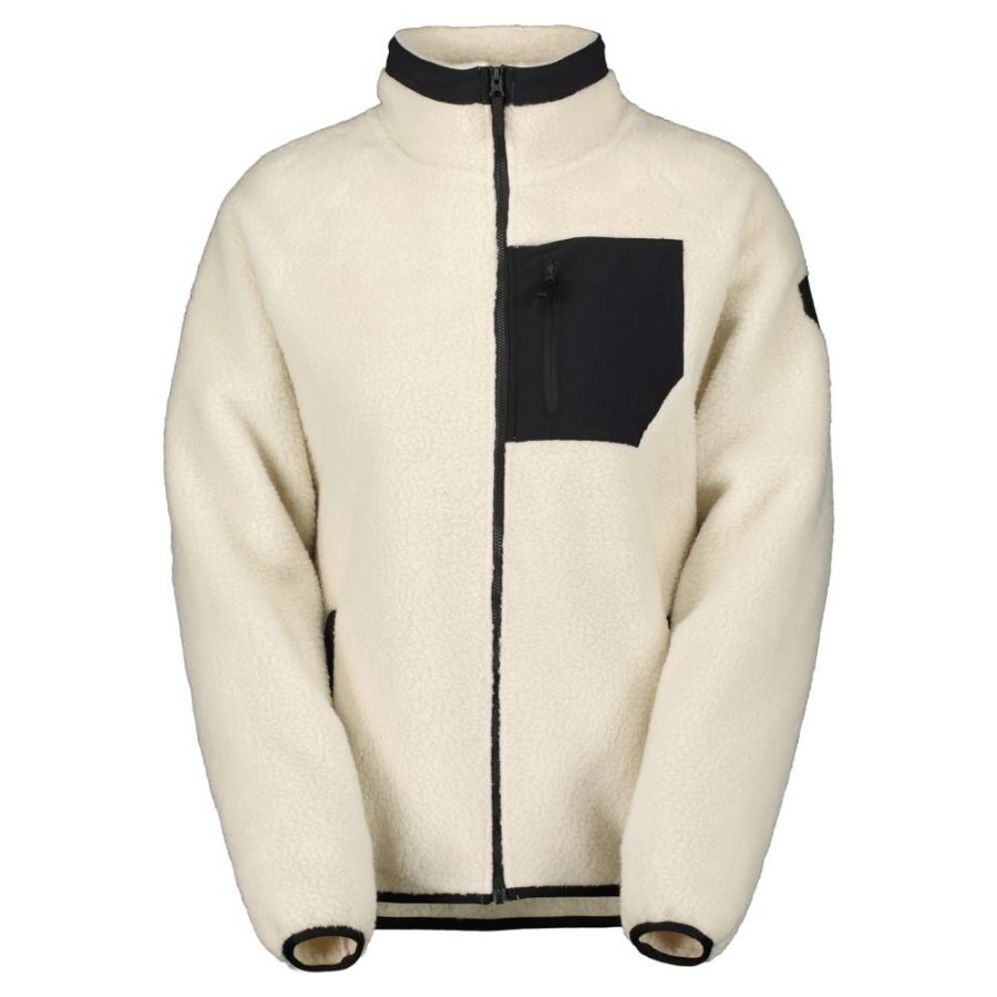 Scott Defined Heritage Pile, Fleecejacke, Damen, cremeweiß/schwarz