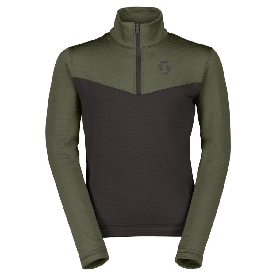 Scott Defined Light, Fleecepullover, Junior, dunkelgrün/schwarz