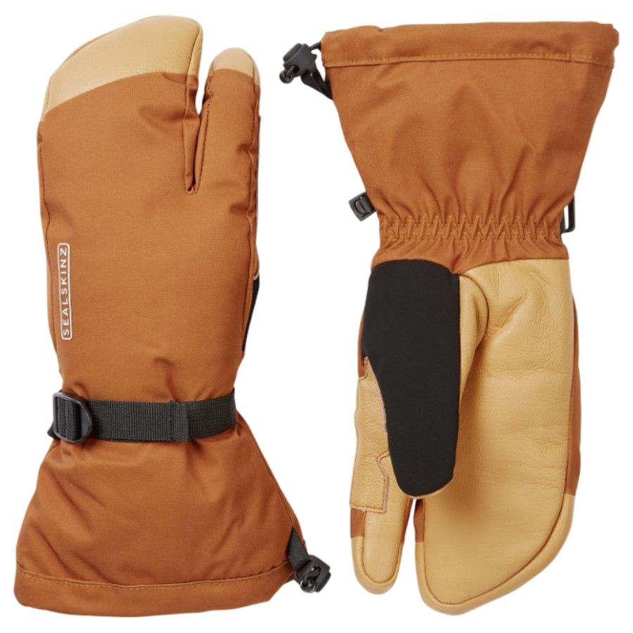 Sealskinz Congham, 3 Finger, Handschuhe, orange
