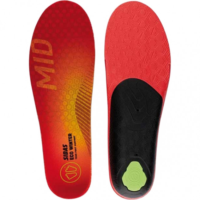 Sidas 3feet Eco Winter Mid, Einlegesohle, rot