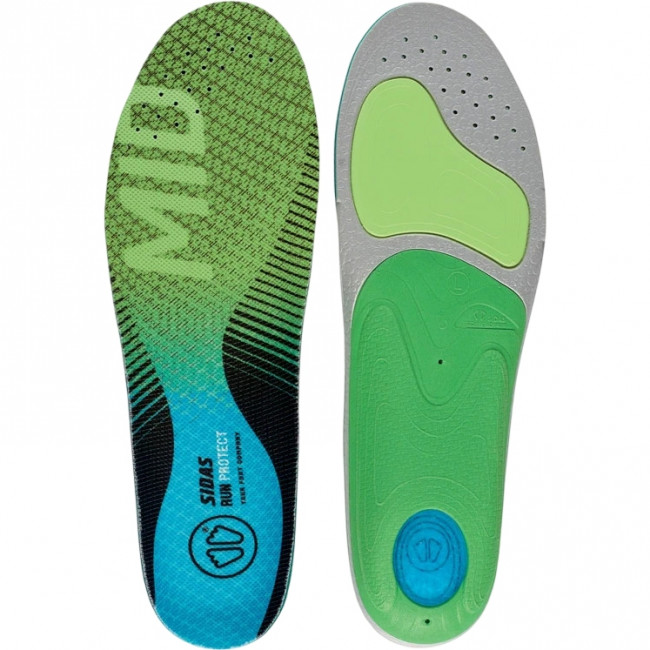 Sidas Run 3feet Protect Mid, Einlegesohle, grün
