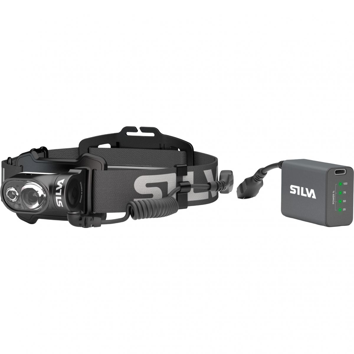 Silva Cross Trail 7R, Stirnlampe, schwarz