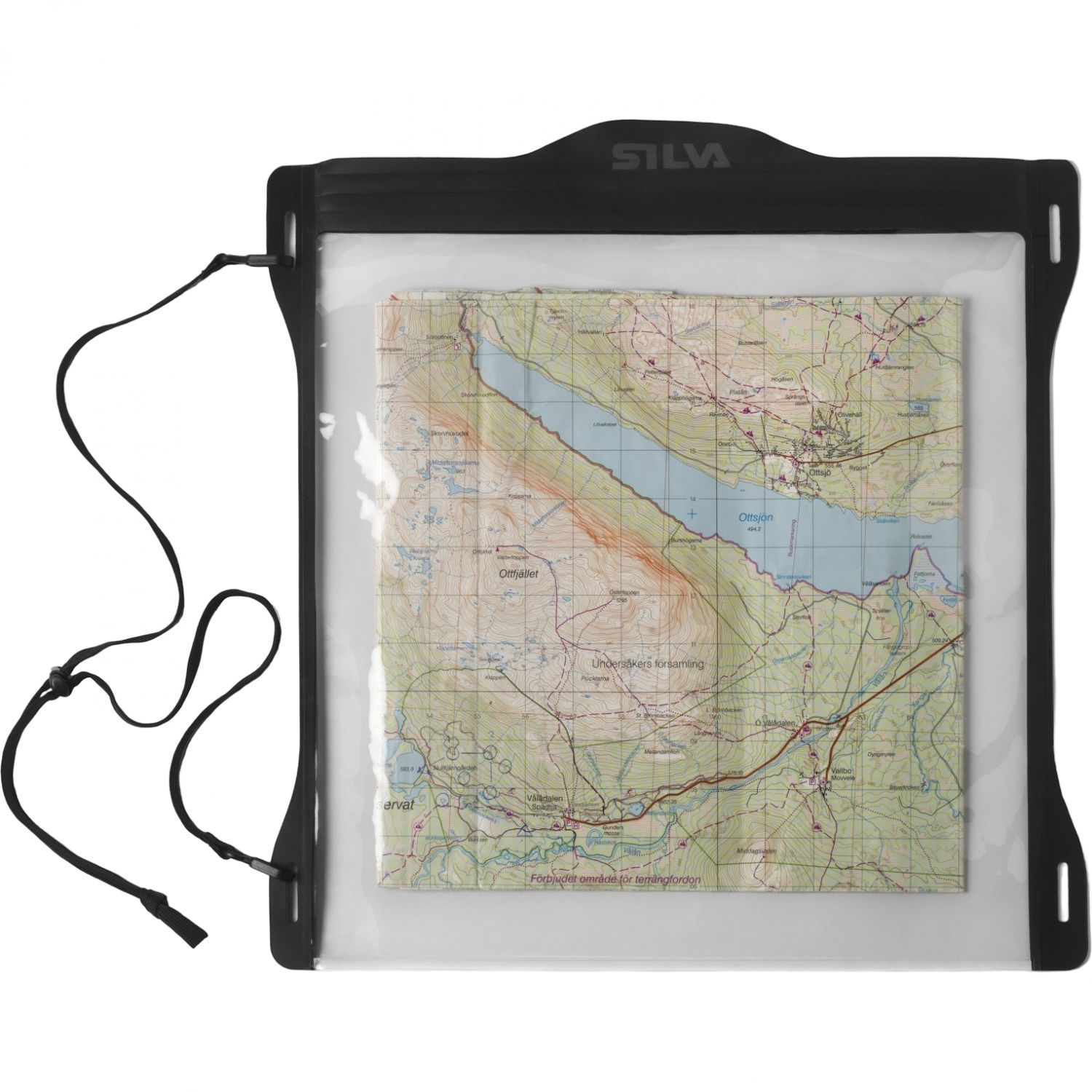 Silva Wasserdichte Kartenhülle M30, Unisex, Schwarz