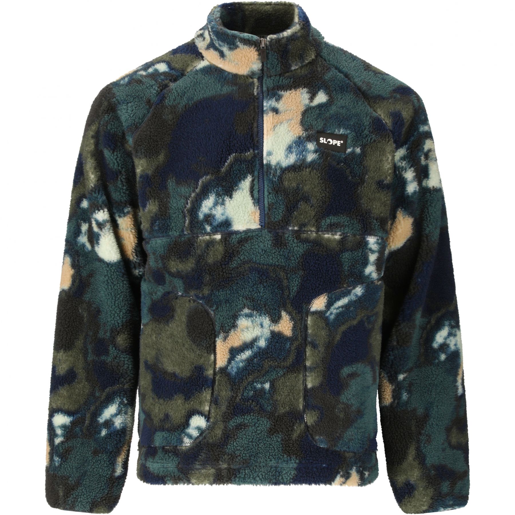 SLOPE Kendor AOP Teddy, Fleecejacke, Herren, grape leaf new