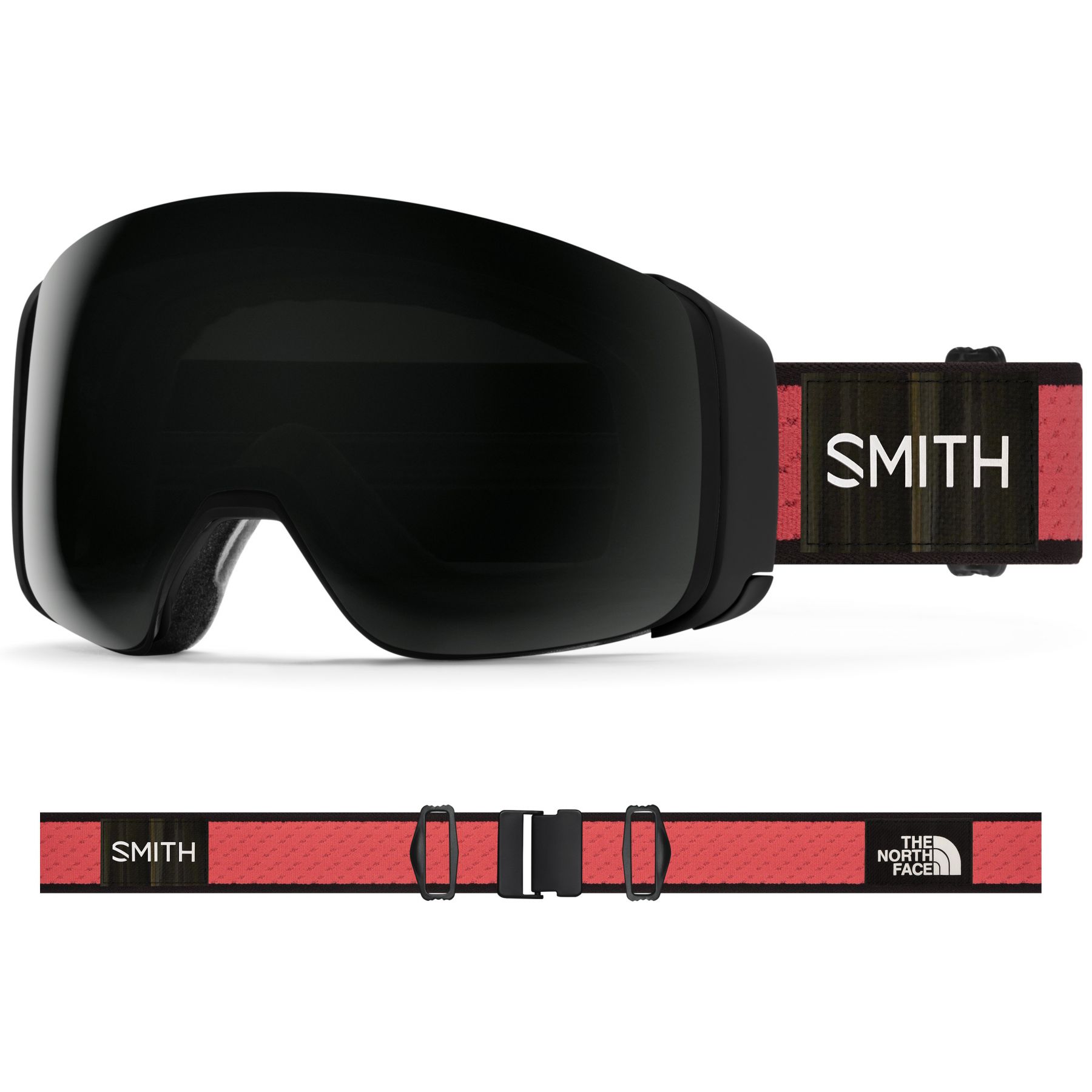 Image of Smith 4D Mag, Skibrille, TNF Red x Smith