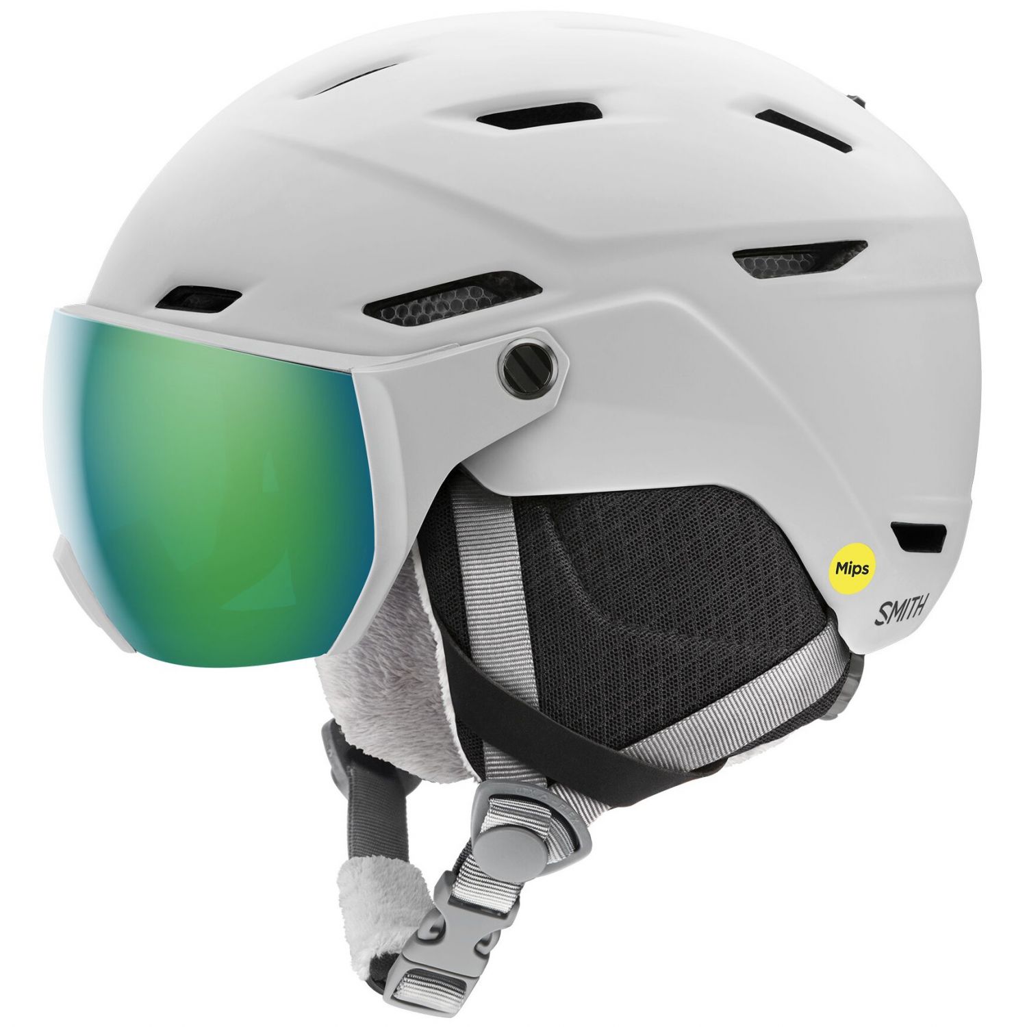 Smith Survey MIPS, Skihelm m. Visier, Junior, weiss