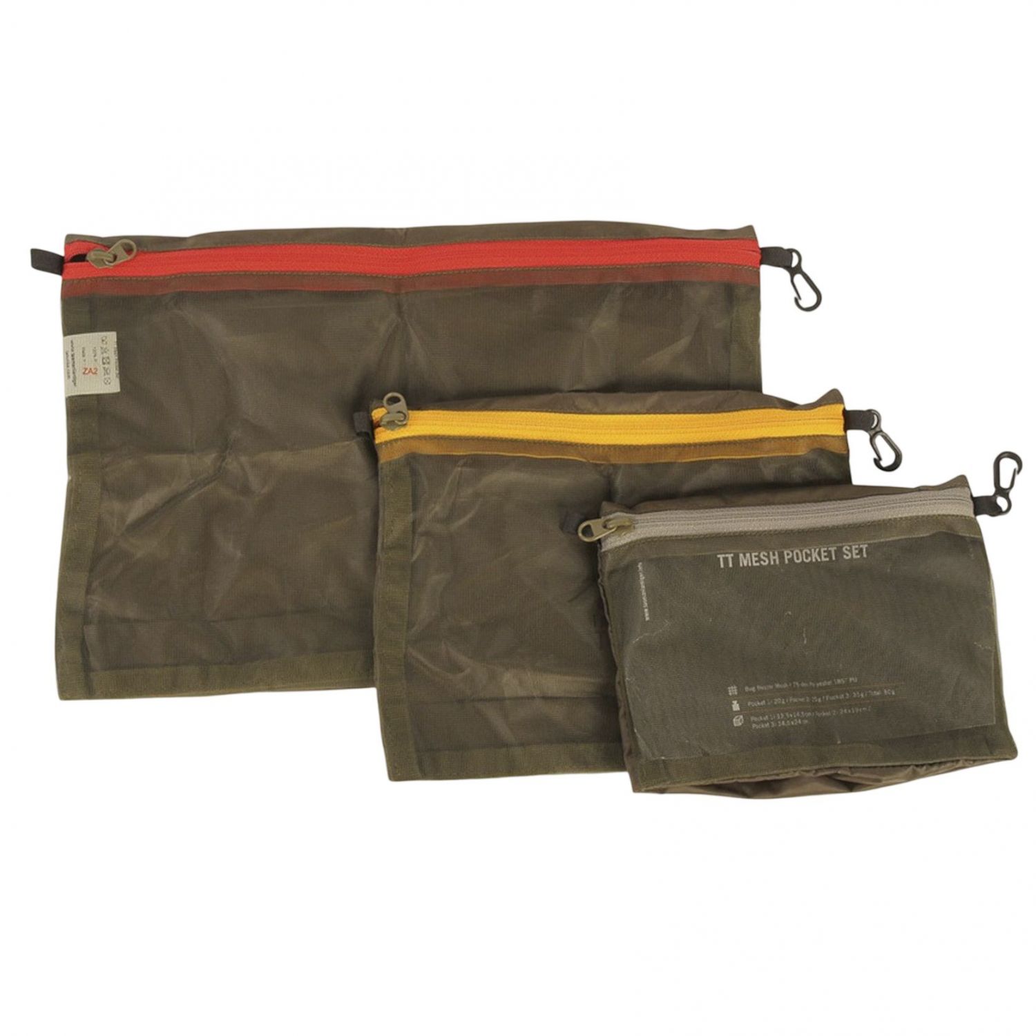 Tasmanian Tiger Mesh Pocket Set, Taschen-Set, Oliv