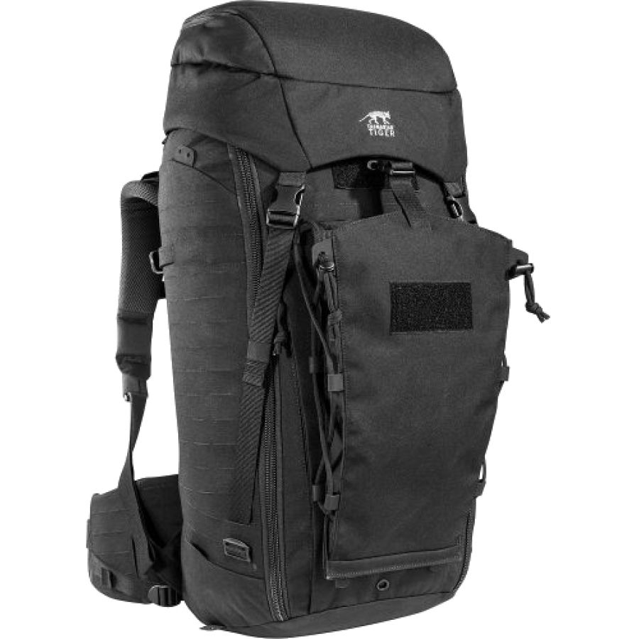 Tasmanian Tiger TT Rucksack Modular Pack 45+ Molle-Kompatibler Backpacker Trekking-Rucksack Abschließbar 50L Gesamt-Volumen, Schwarz