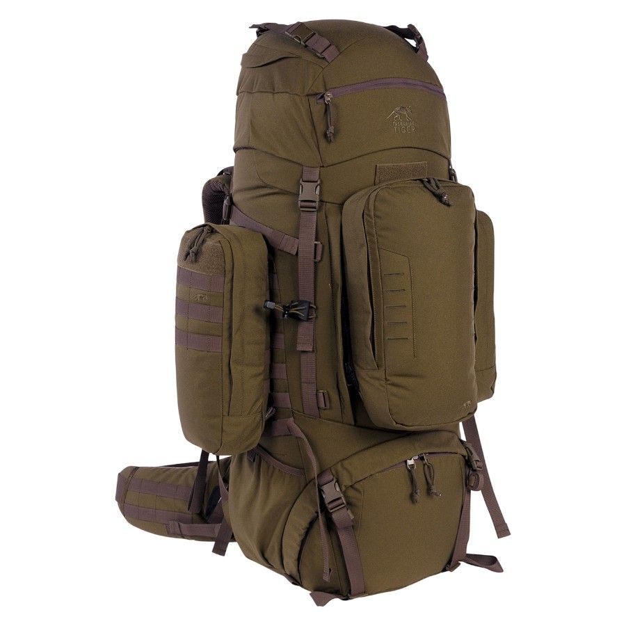 Tasmanian Tiger TT Range Pack MK II 90+10 Trekking-Rucksack Molle-Kompatibel mit abnehmbarem Daypack-Rucksack, Oliv