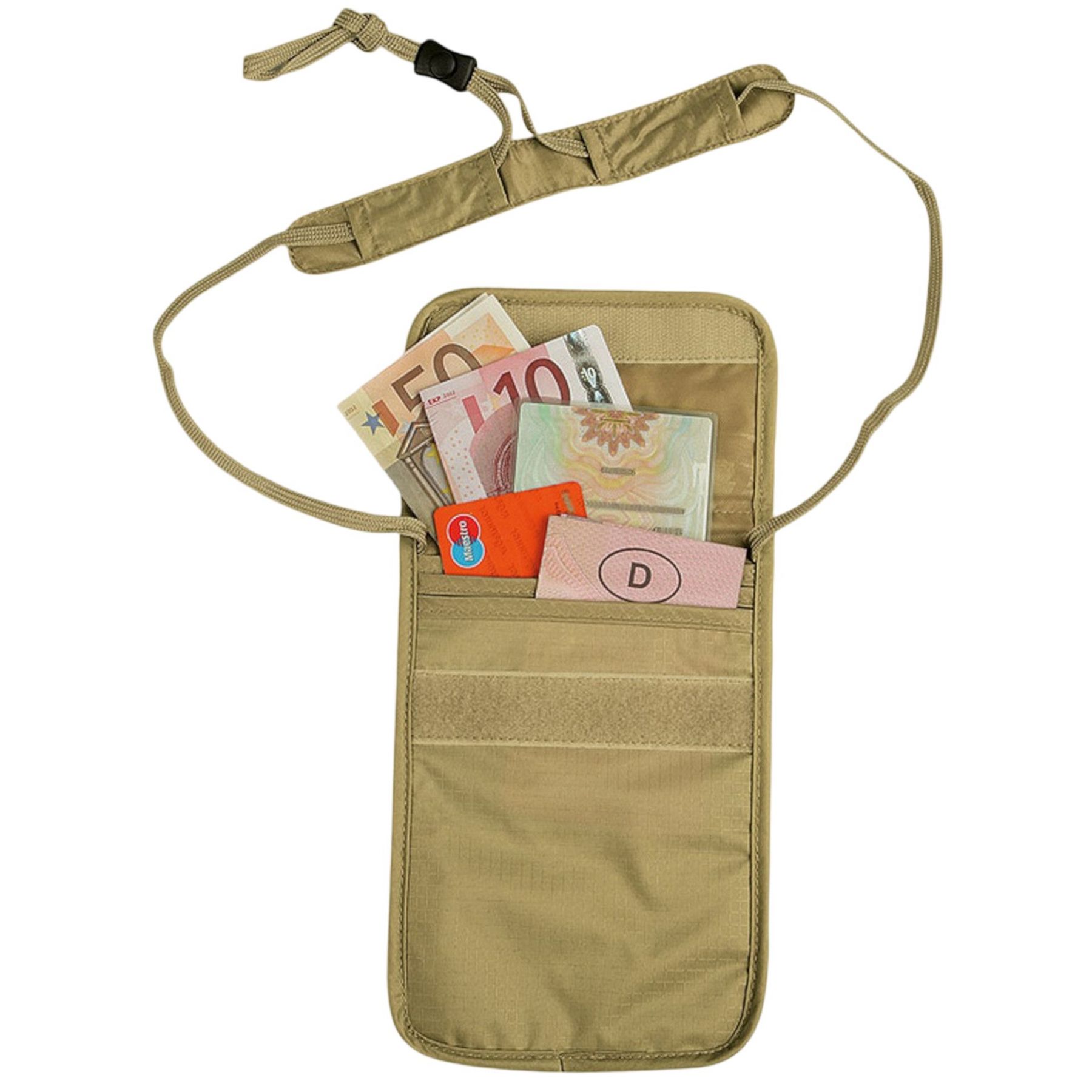 Tatonka Skin Folded Neck Pouch, Geldkatze, beige