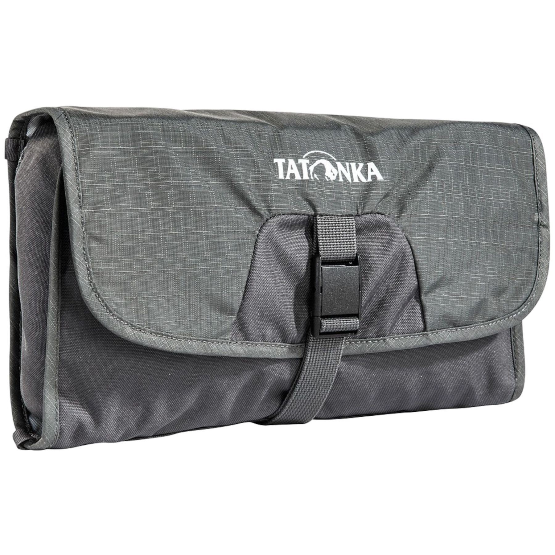 Tatonka Small Travelcare Kulturbeutel - Flache Waschtasche zum Aufhängen mit Fächern und Spiegel