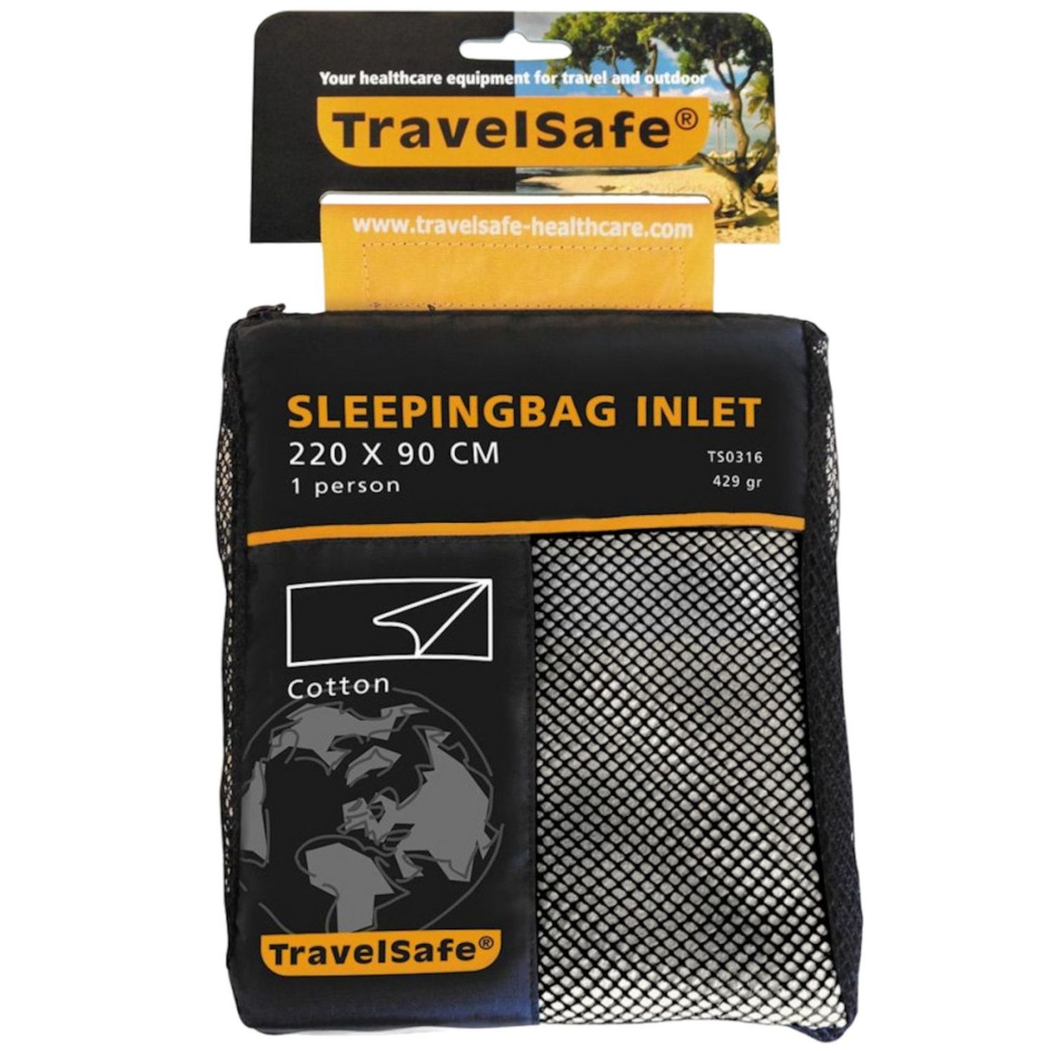 TravelSafe Baumwolle Schlafsack Inlett, Hülle