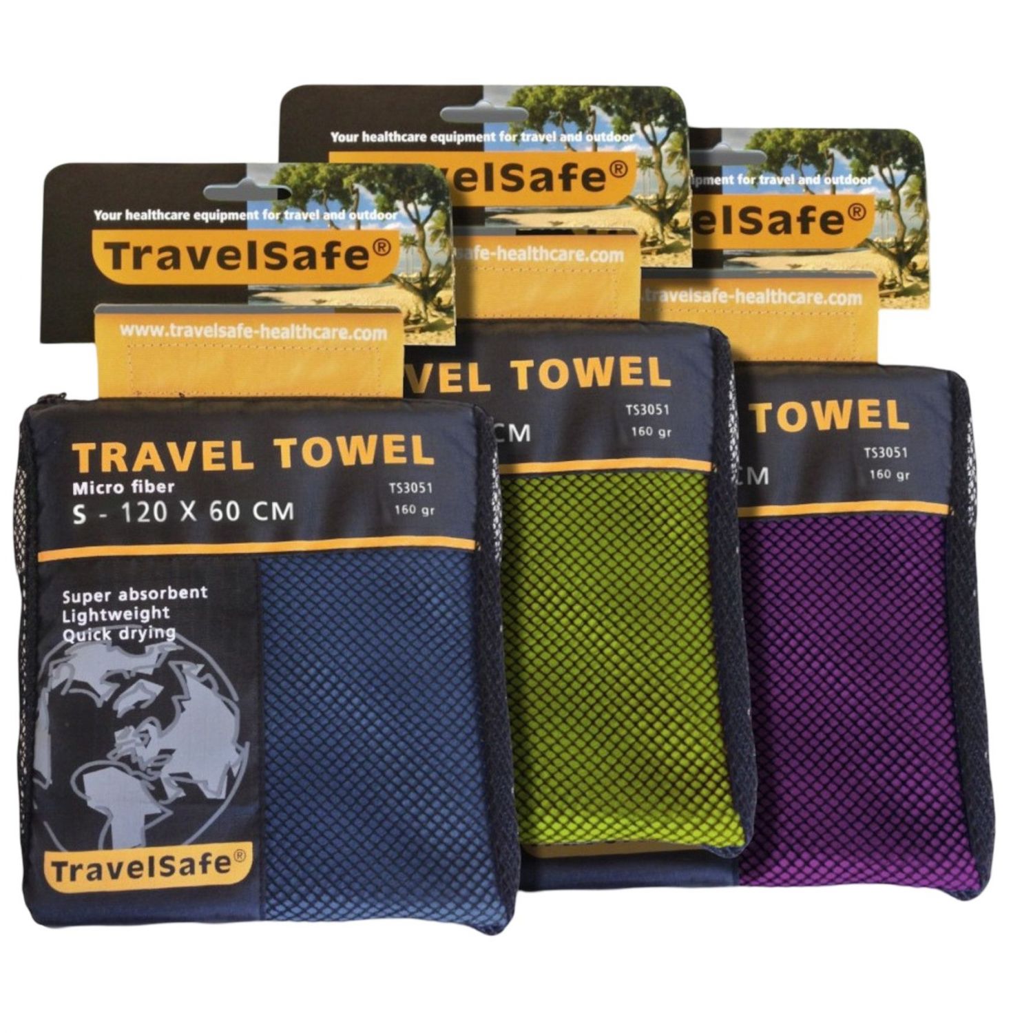 TravelSafe Reisekhandtuch Microsoft XS, limonengrün