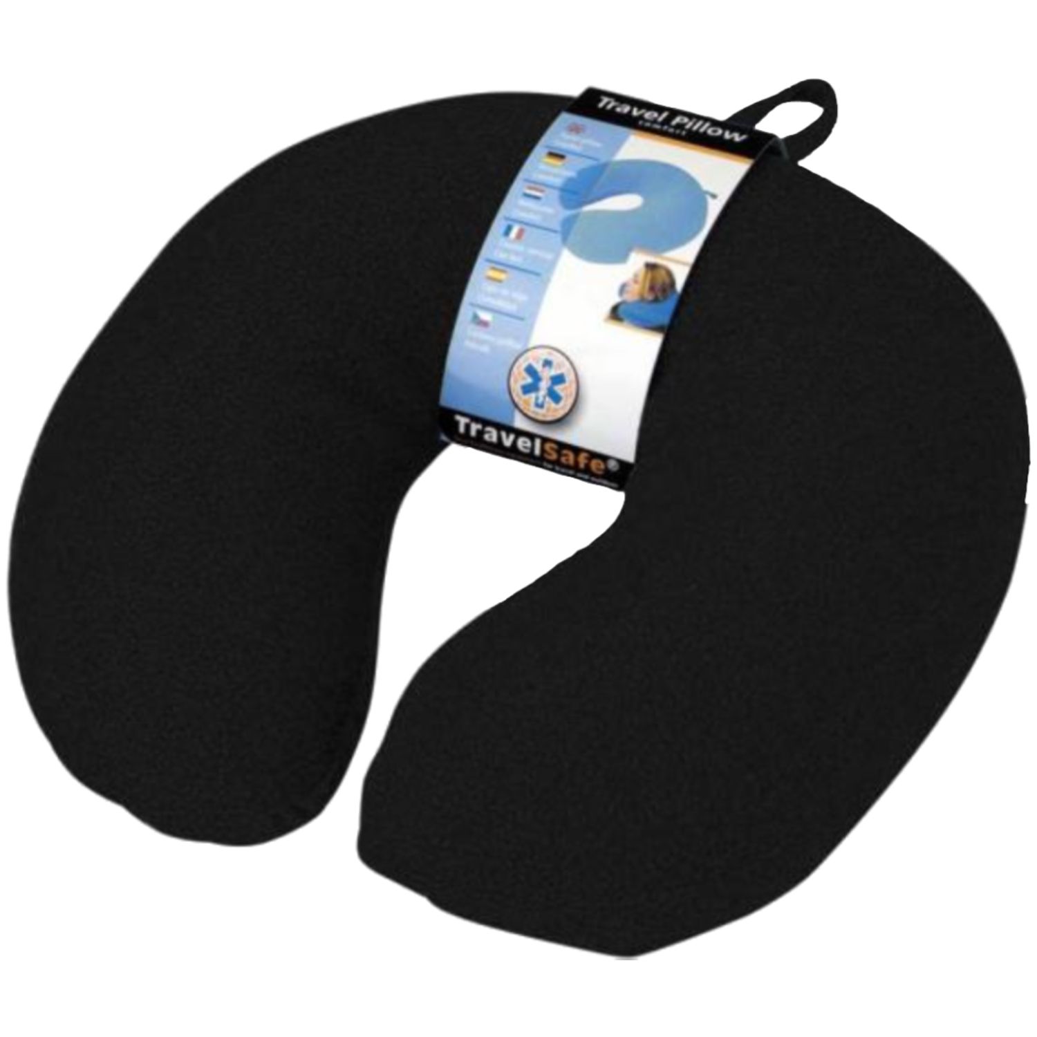 Travel Safe TravelSafe Reisekissen, Fleece/Spandex, Schwarz