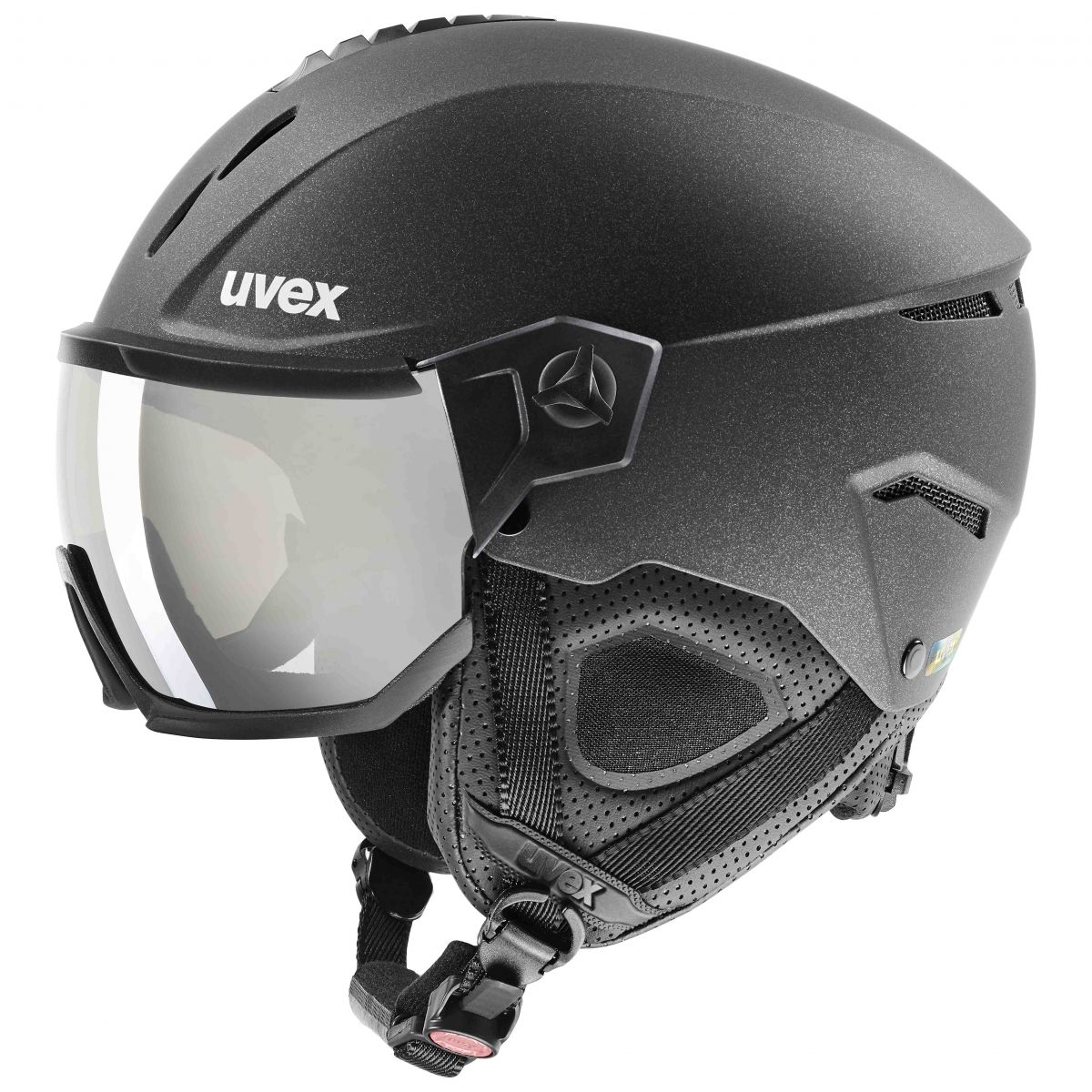 Uvex Instinct Visor, Skihelm mit Visier, schwarz