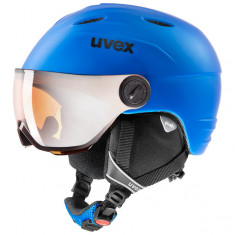 Uvex Junior Pro, Visier Skihelm, Mat Blue