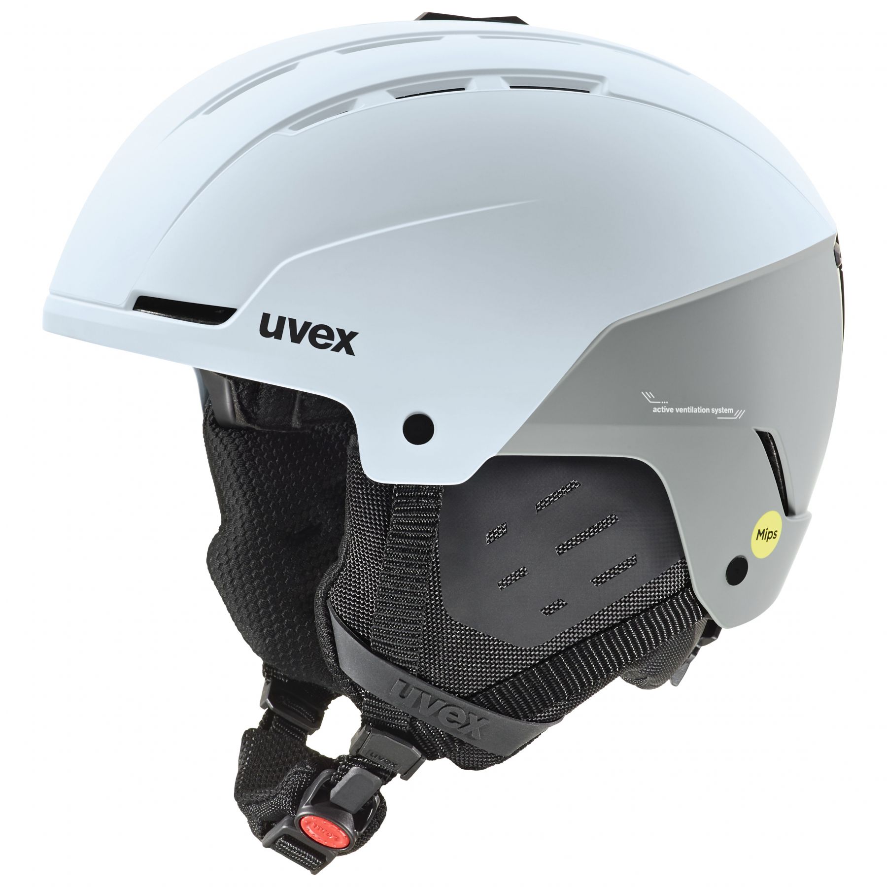 Uvex Stance MIPS, Skihelm, hellblau/grau