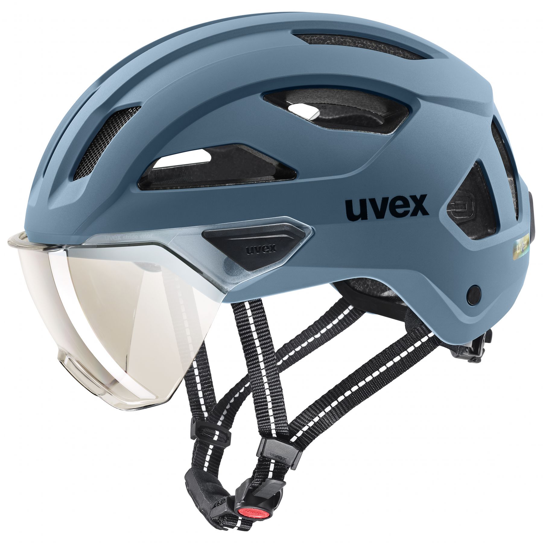 Uvex Stride Visor, Fahrradhelm, blau