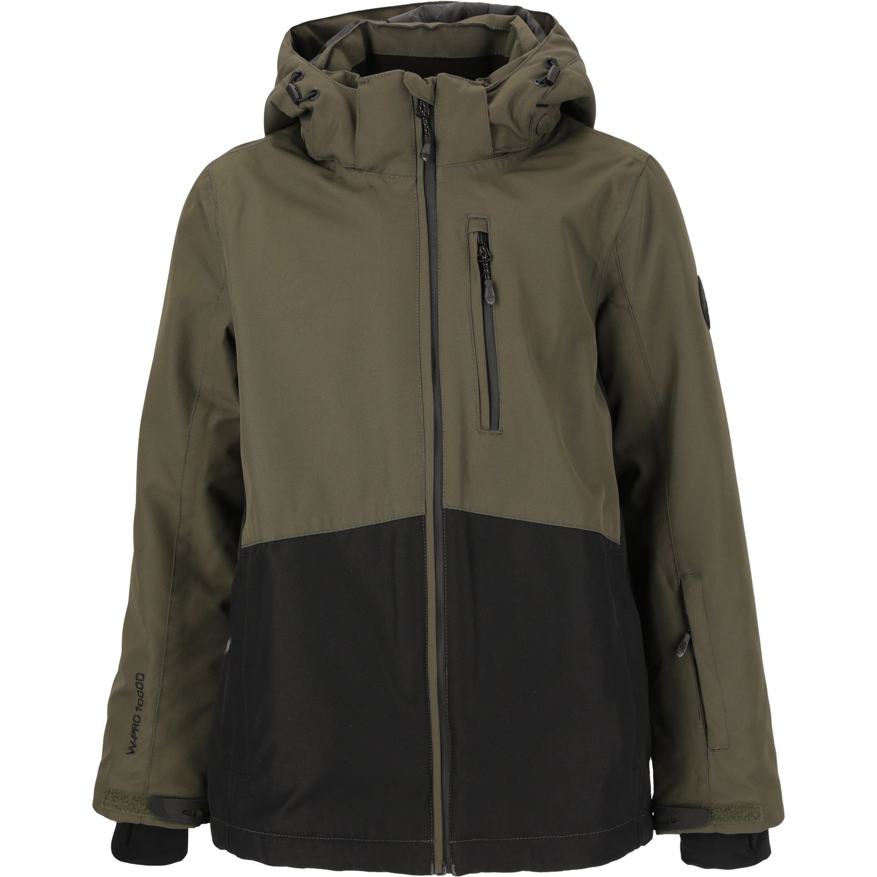 Whistler Drizzle/Rossburg Regenset, Junior, dunkelgrün/schwarz